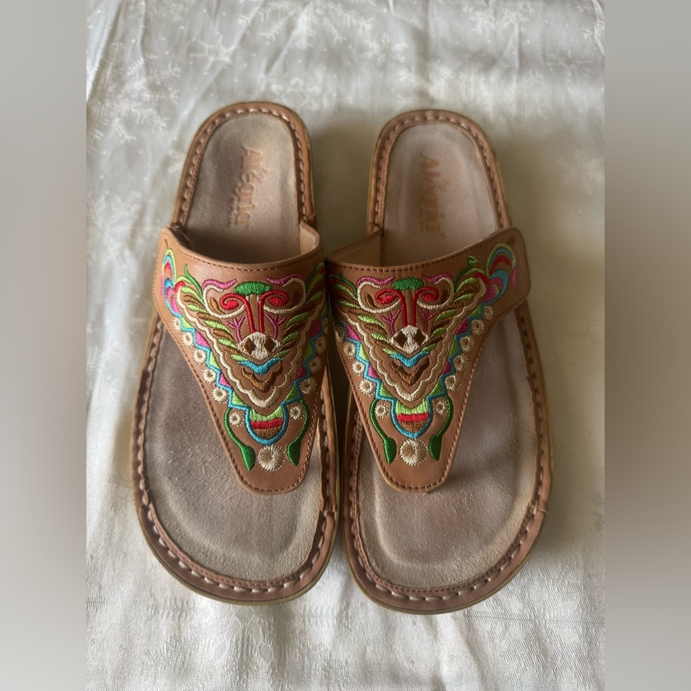 Colorful Embroidered Sandals
